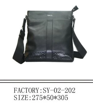 حقيبة جلدية الرجال مع ykk zipper